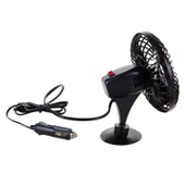 Mega Oto Market Araç İçi 12V Vantuzlu 5.5" 14 cm Mini Fan Vantilatör Pervane Çakmaklık Girişli Tüm Araçlarla Uyumlu - 11