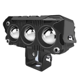 Led Spot Işık ve Sarı Beyaz Projektör Lens 3 Gözlü Dikdörtgen Baykuş Led Off Road Lamba Motosiklet ve İş Makinesi Projektörü 12V-85V - 1