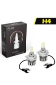 Slim Led Xenon V2 12-24 Volt Silver Edition Csp Led H4 - 2
