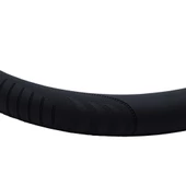 Oto Geçme Direksiyon Kılıfı Tırtıklı ve Desenli Suni Deri Siyah Renk TEQ-011BK - 2