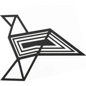 Pigeon Origami Metal Tablo - 1
