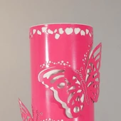 Kelebek Masa Lambası Pembe - 2