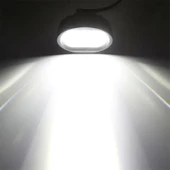 Led Spot Işık ve Beyaz Projektör Lens Oval Çift Gözlü Led Off Road Lamba Motosiklet ve İş Makinesi Projektörü 12V-85V - 8