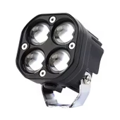 Led Spot Işık ve Beyaz Projektör Lens Kare Dört Gözlü Led Off Road Lamba Motosiklet ve İş Makinesi Projektörü 12V-85V - 2