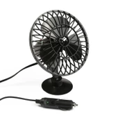 Mega Oto Market Araç İçi 12V Vantuzlu 5.5" 14 cm Mini Fan Vantilatör Pervane Çakmaklık Girişli Tüm Araçlarla Uyumlu - 2