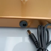 Konik Şapka Masa Lambası Metal Gold Gövde Şarjlı - 6