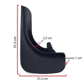 Ford Connect Paçalık Tozluk Çamurluk Universal Siyah 2'li - 2