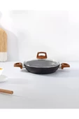 Bonera Vogue 20cm Ahşap Kulp Detaylı Granit Tekli Sahan - 1