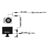 Mega Oto Market Gece Görüşlü 4.3" Ekranlı 18.5 mm IR Geri Görüş Kamerası 12V PMX2960 Siyah Tüm Araçlarla Uyumlu Universal - 8