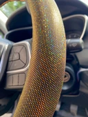 Hologram Noktalı Janjanlı Direksiyon Kılıfı Gold - 5