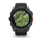 Garmin Fenix 8 – 51mm AMOLED Slate Gri, Siyah Silikon Kayışlı - 6