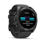 Garmin Fenix 8 – 51mm AMOLED Slate Gri, Siyah Silikon Kayışlı - 3