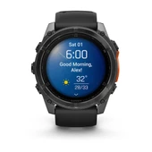 Garmin Fenix 8 – 51mm AMOLED Slate Gri, Siyah Silikon Kayışlı - 2