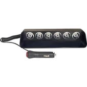 Oto Cam Içi 6 Ledli Escort Lamba Led Çakar Lambası Vantuzlu - 3