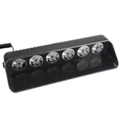 Oto Cam Içi 6 Ledli Escort Lamba Led Çakar Lambası Vantuzlu - 1