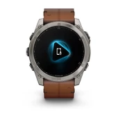 Garmin Fenix 8 – 51mm AMOLED Sapphire Karbon Gri DLC, Deri Kayışlı - 3