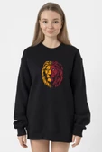 Sarı Kırmızı Aslan Siyah Kadın 2ip Sweatshirt thumbnail 1