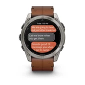 Garmin Fenix 8 – 51mm AMOLED Sapphire Karbon Gri DLC, Deri Kayışlı - 6