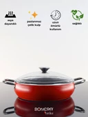 Bonera Pro Plus 4 Parça Titanyum Tencere Seti - Kırmızı - 4