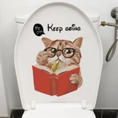 Decohandy Klozet Etiketi Keep Going Kedi - 1