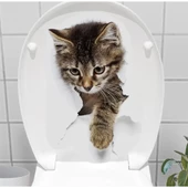 Decohandy Klozet Etiketi Stray Cat - 1