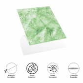 Decohandy 30x30 Cm Pvc Duvar Karosu 4'Lü Paket - Yeşil Mermer thumbnail 3