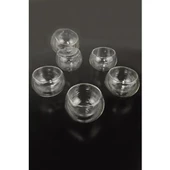 Çift Cidarlı Cam Reçellik 6 Adet - 1