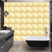 Decohandy 30x30 Cm Pvc Duvar Karosu 4'Lü Paket - Sarı Mermer thumbnail 2