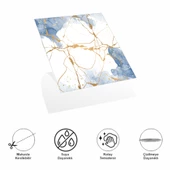 DecoHandy Pvc Yapışkanlı Yer Karosu 30x30cm 4'Lü Paket - Blue Edition 0,36m2 thumbnail 1