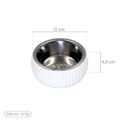 Mikopet Organik Seramik Mama Kabı Beyaz - 2