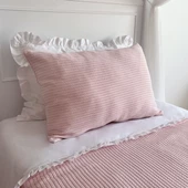 Pike Takımı Tek Kişilik Örgü Desen-Açık Pembe - 2