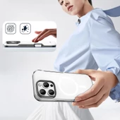 Apple iPhone 16 Pro Max Kılıf Magsafe Şarj Özellikli Çıkarılabilir Arka Yüzeyli Redclick Polar Kapak - 6