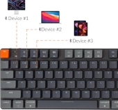 Keychron K5-Se Kablosuz Mekanik Oyuncu Klavyesi-Hot-Swappable-Rgb-Bluetooth 5.1-Multitasking-Mechanical Gateron Red Switch-Low Profile - 2