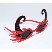 Kırmızı Alevli Parti Gözlüğü thumbnail 4