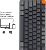 Keychron K5-Se Kablosuz Mekanik Oyuncu Klavyesi-Hot-Swappable-Rgb-Bluetooth 5.1-Multitasking-Mechanical Gateron Red Switch-Low Profile - 4