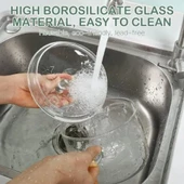 Ahşap Kapaklı Borosilikat Cam Tencere Seti - 3