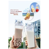 Süt Kutusu Tasarımlı İçecek Şişesi - 1