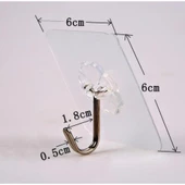 KENDINDEN YAPIŞKANLI ŞEFFAF ASKI 5 Lİ SET - 2