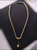 çelik top uçlu kolye - 1