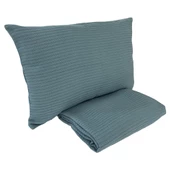 Pike Takımı Tek Kişilik Örgü Desen-Indigo Mavi - 3