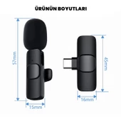 Upway Gürültü Azaltıcı Tak Çalıştır Kablosuz 20 Metre Mesafeli Mandallı Şarjlı Yaka Mikrofon Seti - 6
