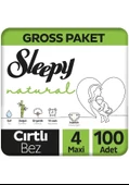 Sleepy Natural Gross Paket Bebek Bezi 4 Numara Maxi 100 Adet - 1