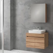 Denko Etna 65 cm MDF Hazar Banyo Dolabı Alt Modül, Lavabo - 2