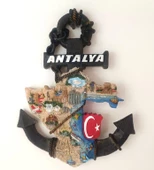 Biblo Çapa Ayaklı Biblo Obje Antalya Turizm Bayrak Gezi Tatil Masa Duvar Süsü thumbnail 6