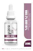 %10 AHA %2 BHA Yenileyici ve Aydınlatıcı Üst Düzey Peeling Bakım Serumu 30ml - 1