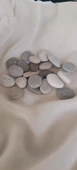 Yassı Taş 1 Kg Boyama Hobi Deniz Taşı Magnet Süs Taşı 2-5 cm Akvaryum Teraryum Süsleme - 6