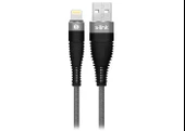 S-link Swapp SW-C685 1.2M 3A Lightning Gri Şarj Kablosu thumbnail 1