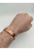 Ayarlanabilir Bakır Bileklik 17 Cm Kalınlık 1 Cm Sağlık Için Takınız - 2