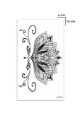 Hint Motifli Lotus Çiçeği Kalça Bel Geçici Dövme Tattoo Takı Aksesuar - 1