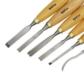 ROX Wood Ahşap Oyma Iskarpela Seti 6 Parça Neopren Çantalı - 2